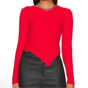 Steve Madden Melissa Sweater in Cherry Red Size S